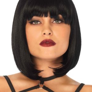 Perruque Cheveux courts Bob Noirs