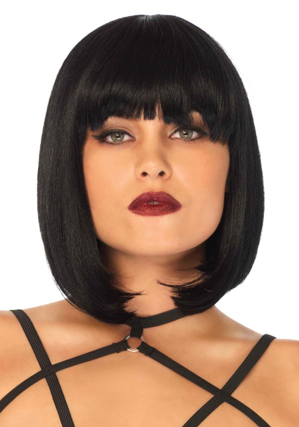 Perruque Cheveux courts Bob Noirs