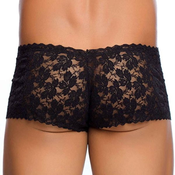 Boxer sexy Dentelle LACE MoB Noir – Image 2