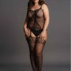 Body Porte-Jarretelles FISHNET SUSPENSER Noir – Image 7