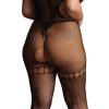 Combinaison Grande Taille DUO NET Noire – Image 4