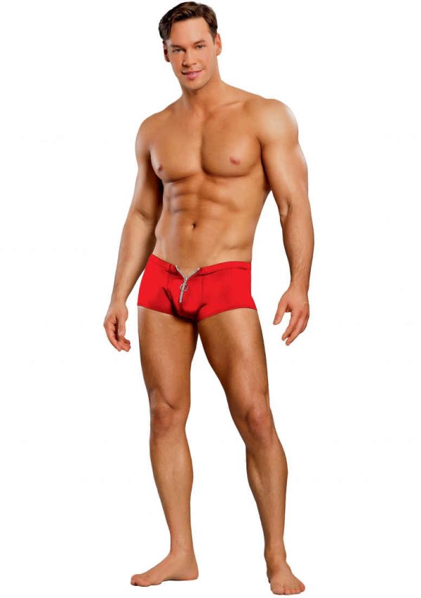 Boxer ZIPPER Rouge – Image 3