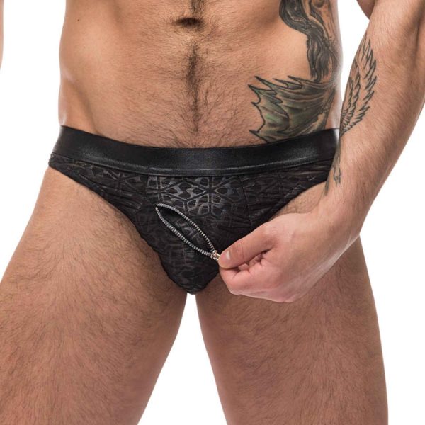 Slip sexy Zip It Duo Noir
