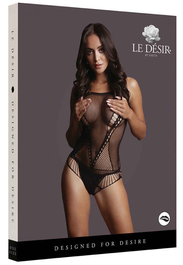 Body Contrast Net Teddy Noir – Image 3