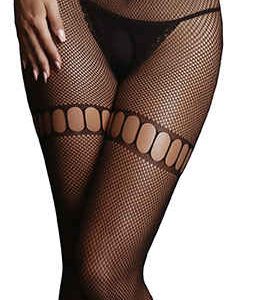 Combi sexy Net High Neck Noir