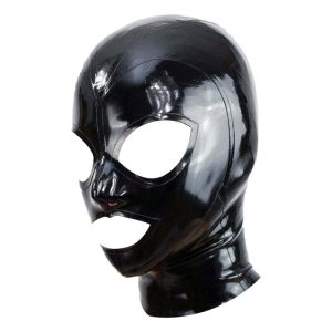 Cagoule en Latex Noir