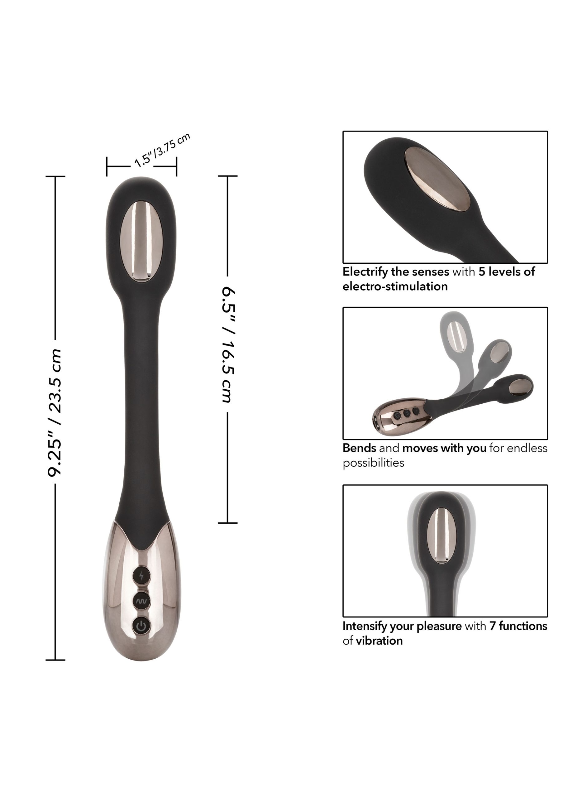 Gode Électrostimulation Electro Charge 16.5 x 3.7 cm – Image 5