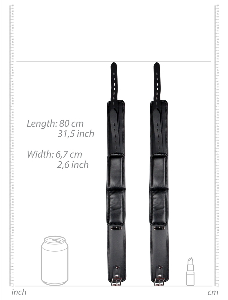 Attaches Poignets et Cuisses Wrist Cuffs Noir – Image 9