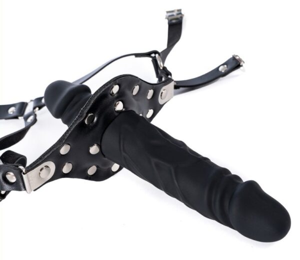 Bâillon avec gode Strap Dick 12cm – Image 5