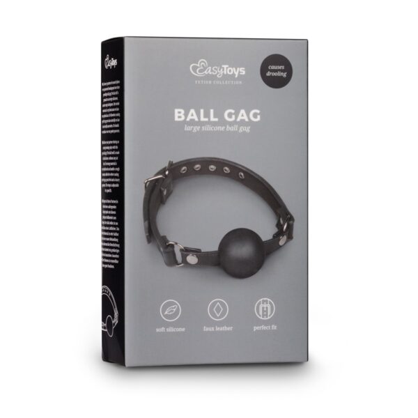 Baillon Boule en silicone Noir – Image 2