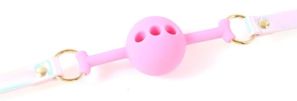 Bâillon Boule Laser Rose – Image 2