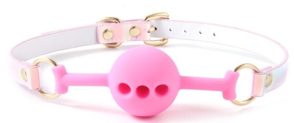 Bâillon Boule Laser Rose – Image 4