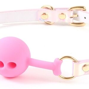 Bâillon Boule Laser Rose