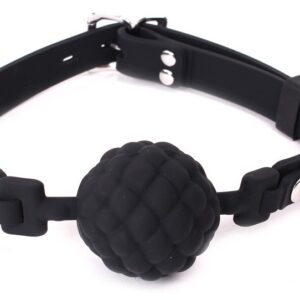 Baillon Boule PineCone Silicone Noir