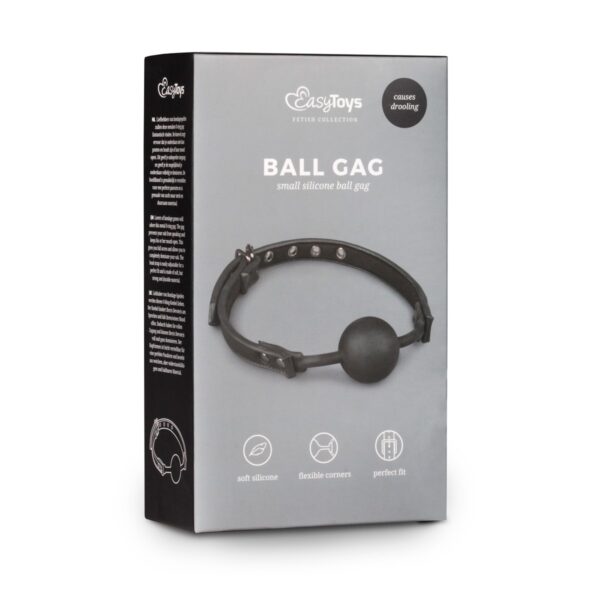 Baillon flexible avec boule silicone Noir – Image 2