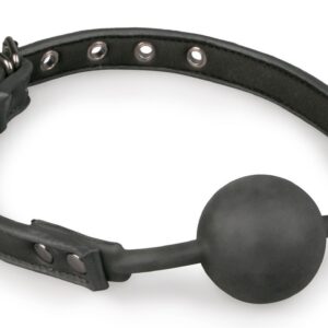Baillon flexible avec boule silicone Noir