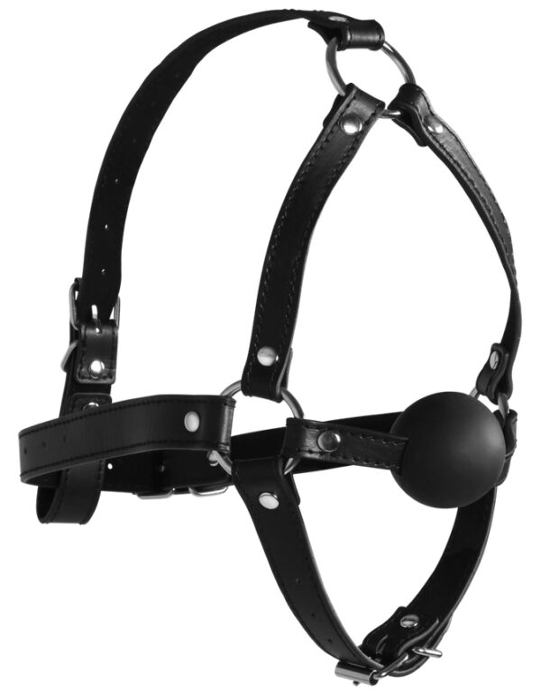 Bâillon Muselière avec boule Gag Xtreme Noir – Image 3