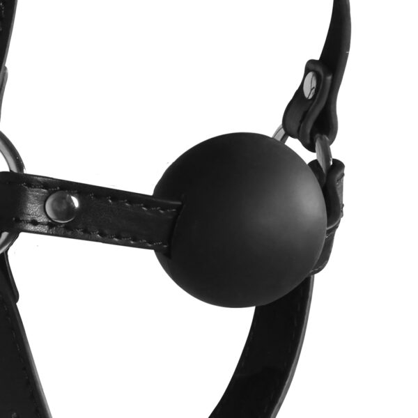 Bâillon Muselière avec boule Gag Xtreme Noir – Image 6