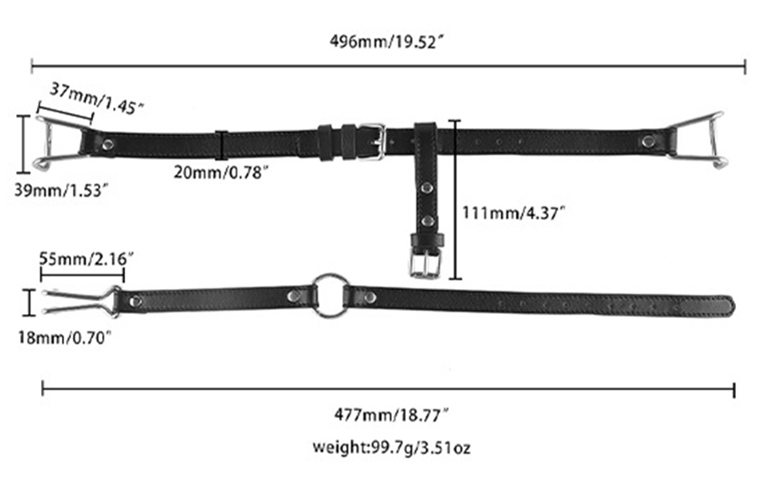 Bâillon Sm Hook Spreader Bouche et Nez – Image 4