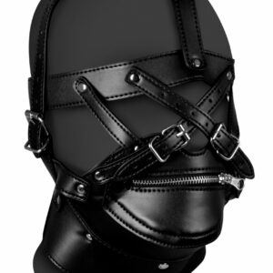 Bâillon SM Zip-Up Noir