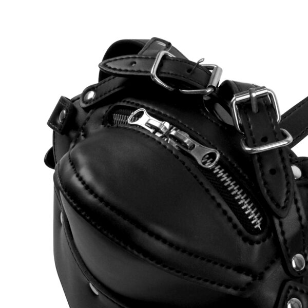 Bâillon SM Zip-Up Noir – Image 7