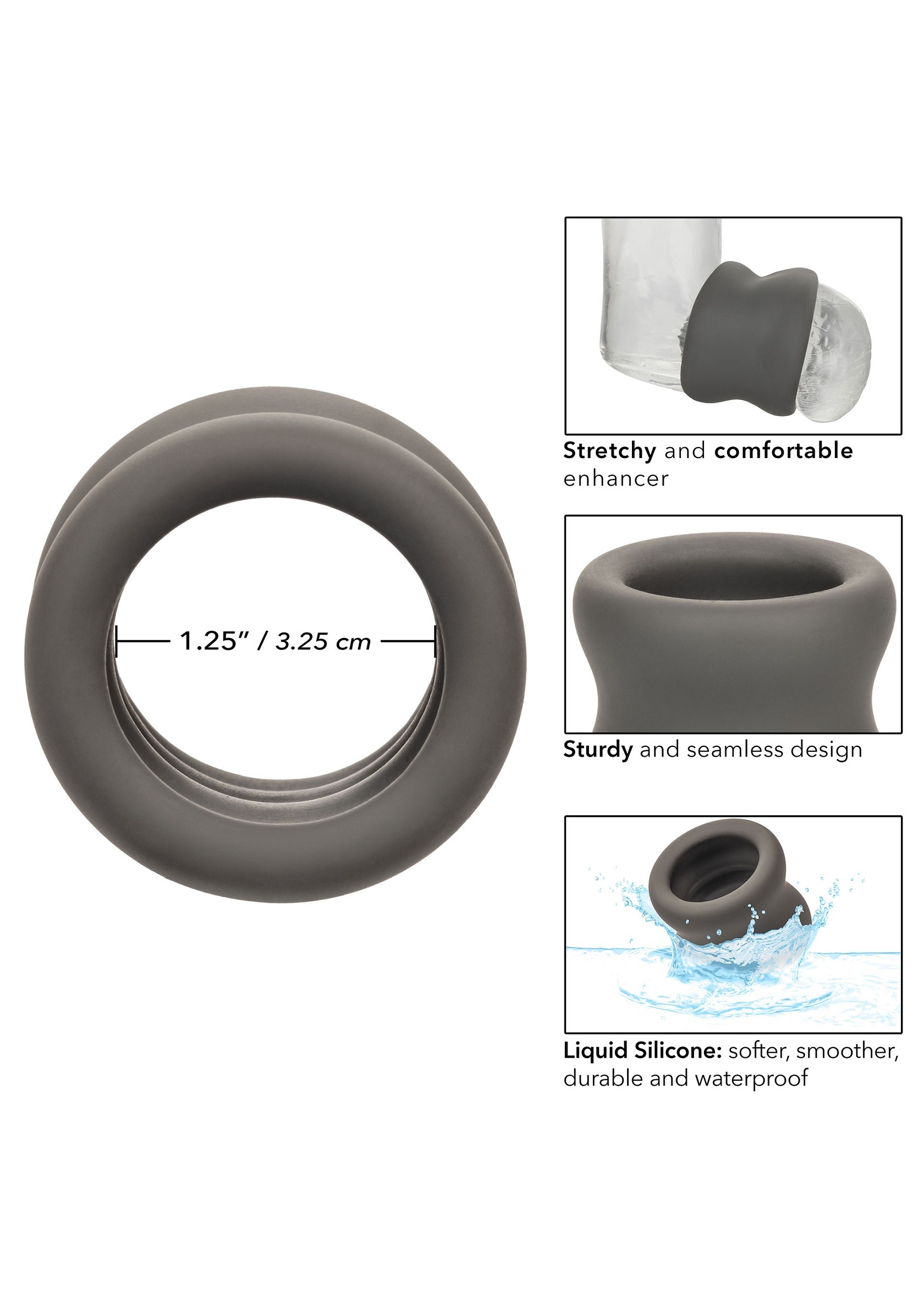 Ballstretcher Alpha Scrot 35 mm - Hauteur 45 mm Gris – Image 11