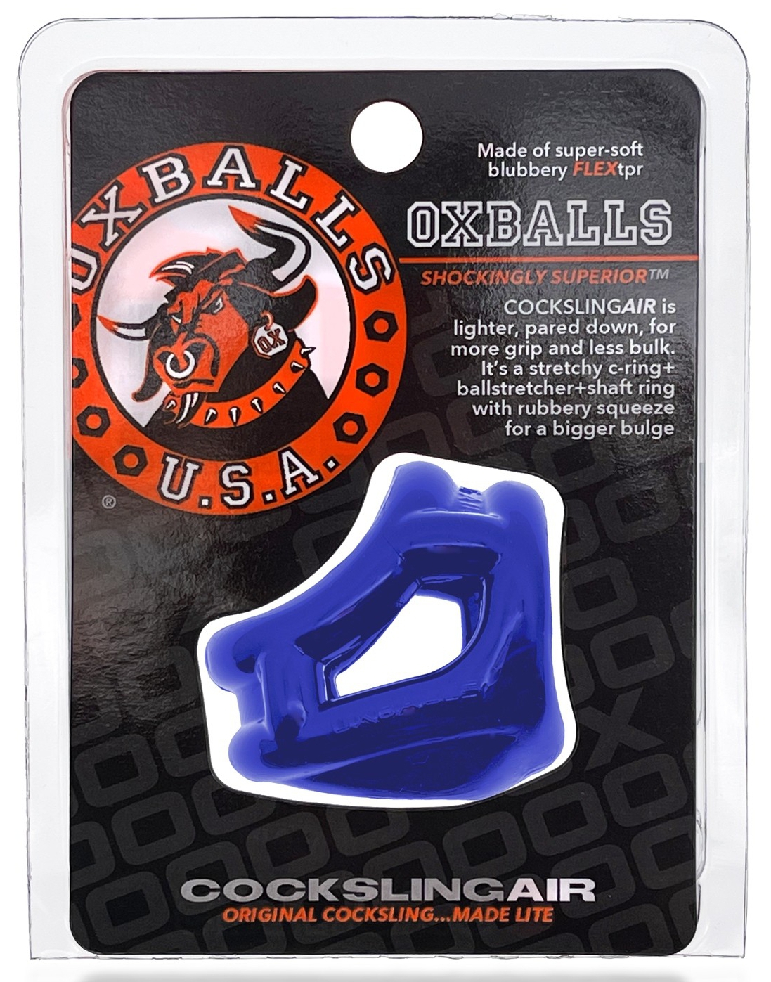 Ballstretcher souple Cocksling Air Bleu – Image 2