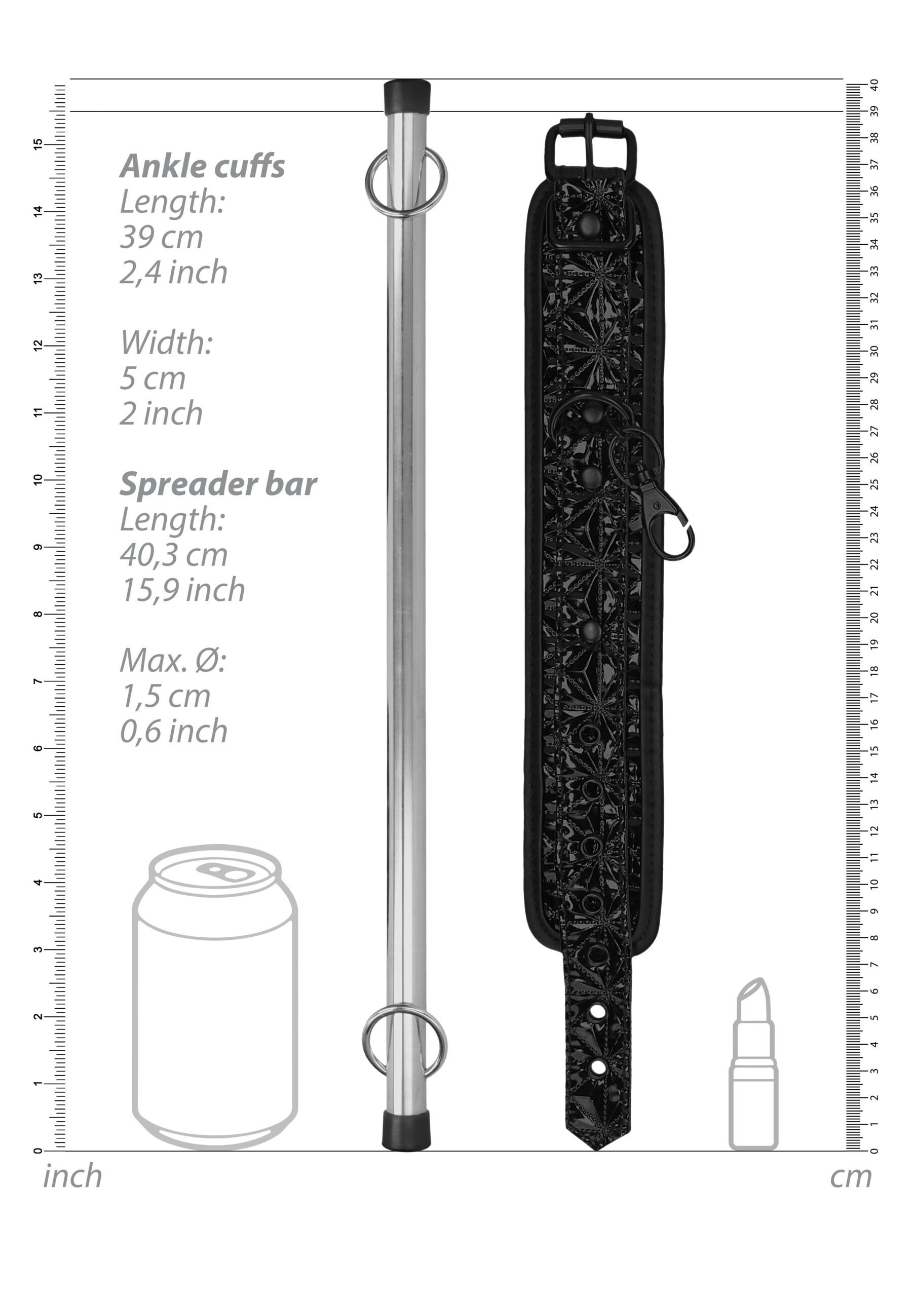 Barre d'attache pour les chevilles Luxury 40cm – Image 5