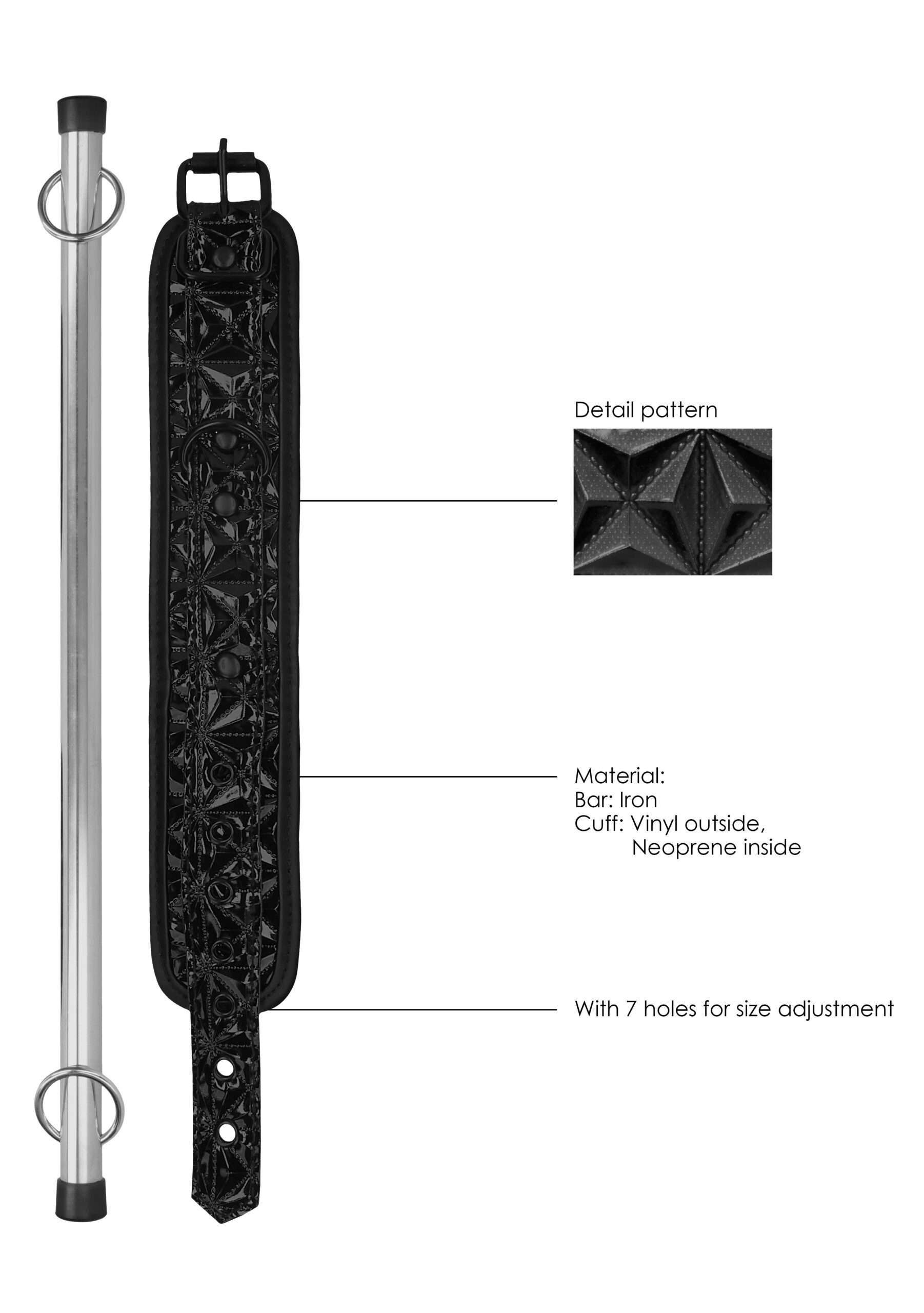 Barre d'attache pour les chevilles Luxury 40cm – Image 8