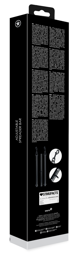 Barre d'Attaches Ajustable Spreaderiron 96 cm Noire – Image 3