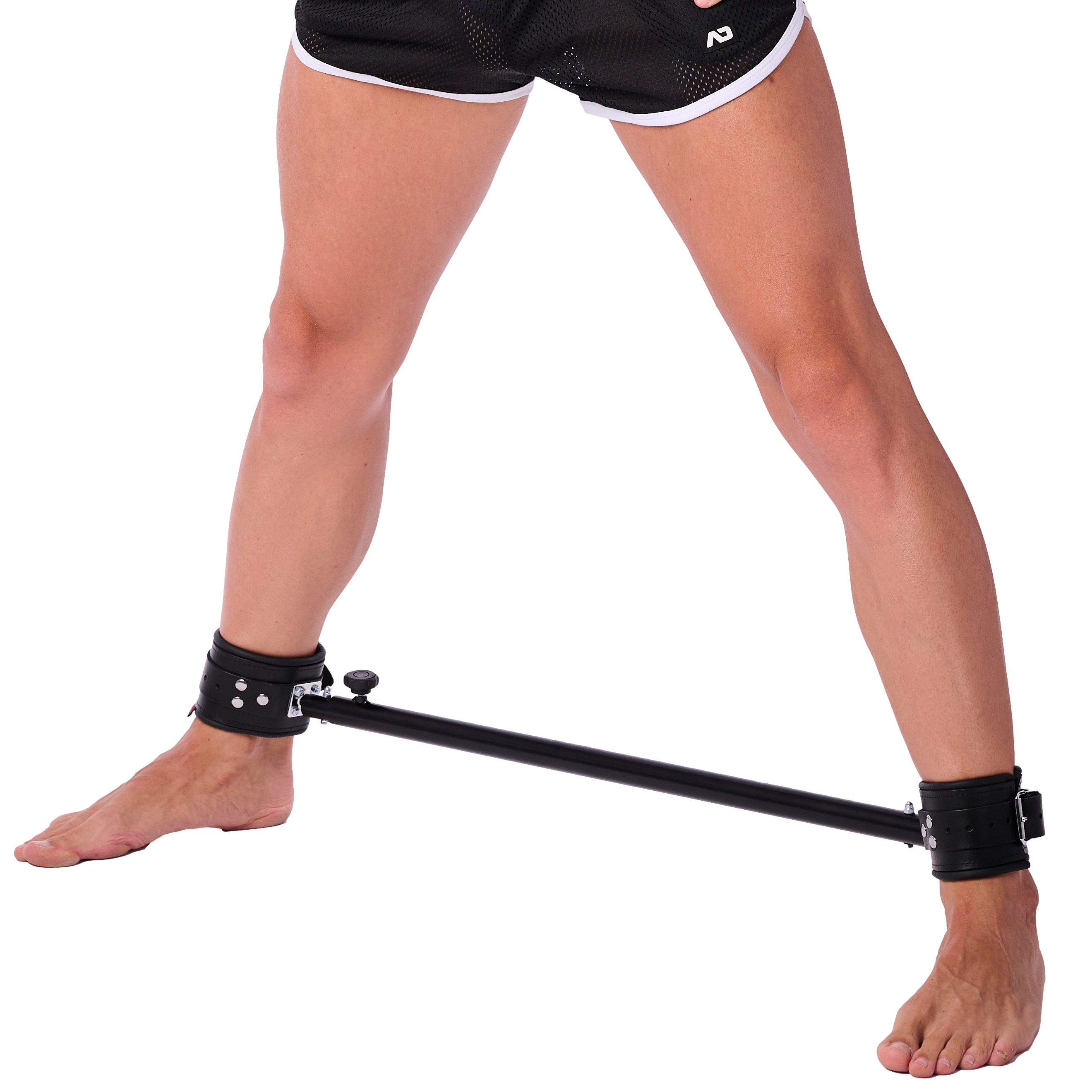 Barre en métal réglable avec menottes en cuir - 65 à 120cm – Image 5