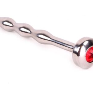 Bijou d'urètre JEWELLED 7cm x 8mm Rouge