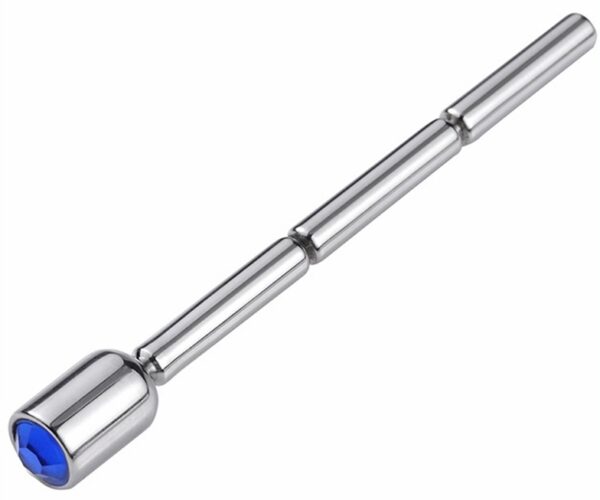 Bijou d'urètre Thin Diamond 6cm - Diamètre 4mm Bleu – Image 2