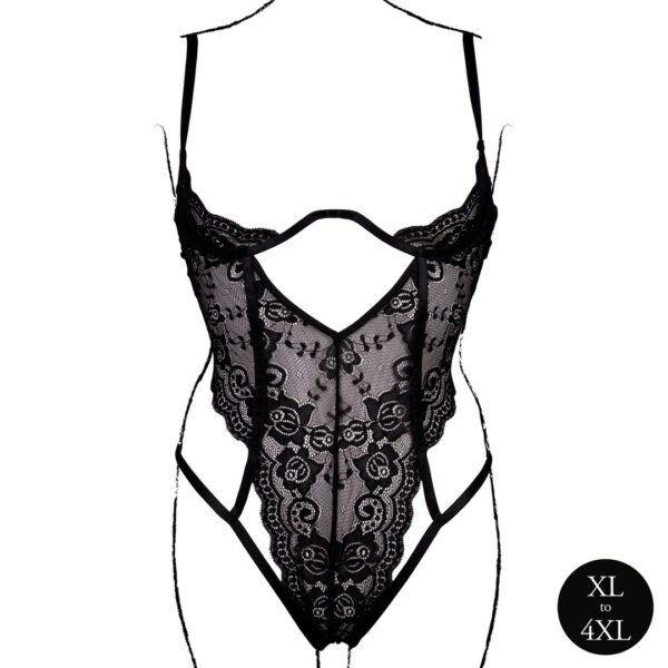 Body Dentelle Grande Taille Sandra Noir – Image 5