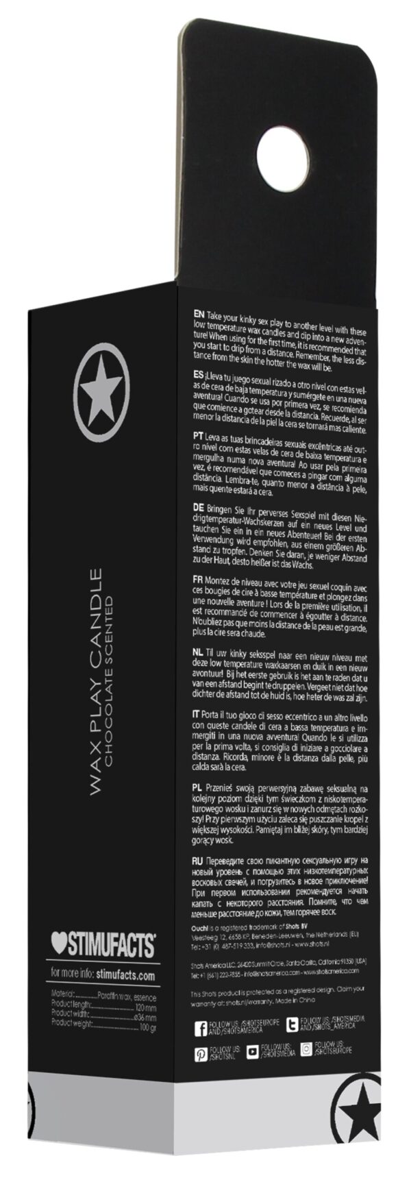 Bougie Wax avec Arôme Chocolat 12cm – Image 6