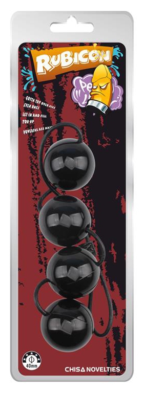 Boules anales Rubicon M 32 x 5cm Noires – Image 2