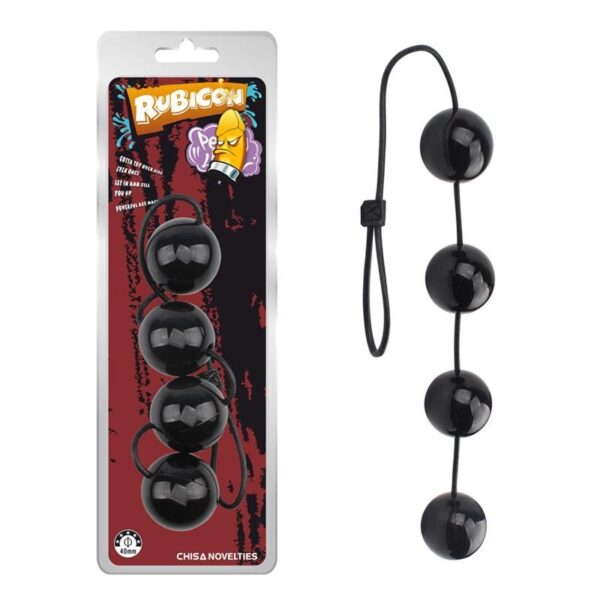 Boules anales Rubicon M 32 x 5cm Noires – Image 4