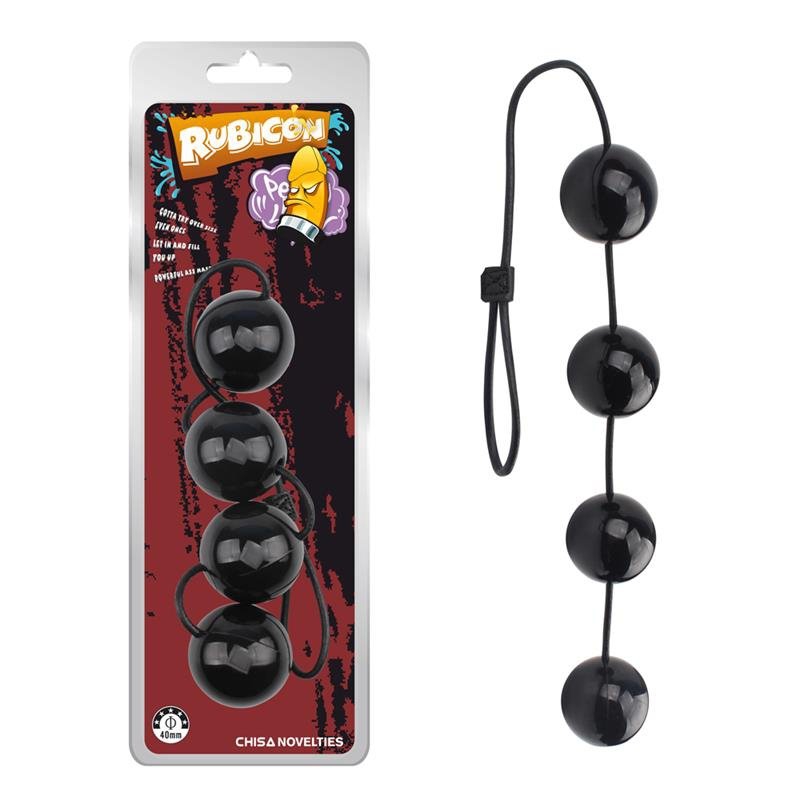 Boules anales Rubicon M 32 x 5cm Noires – Image 4