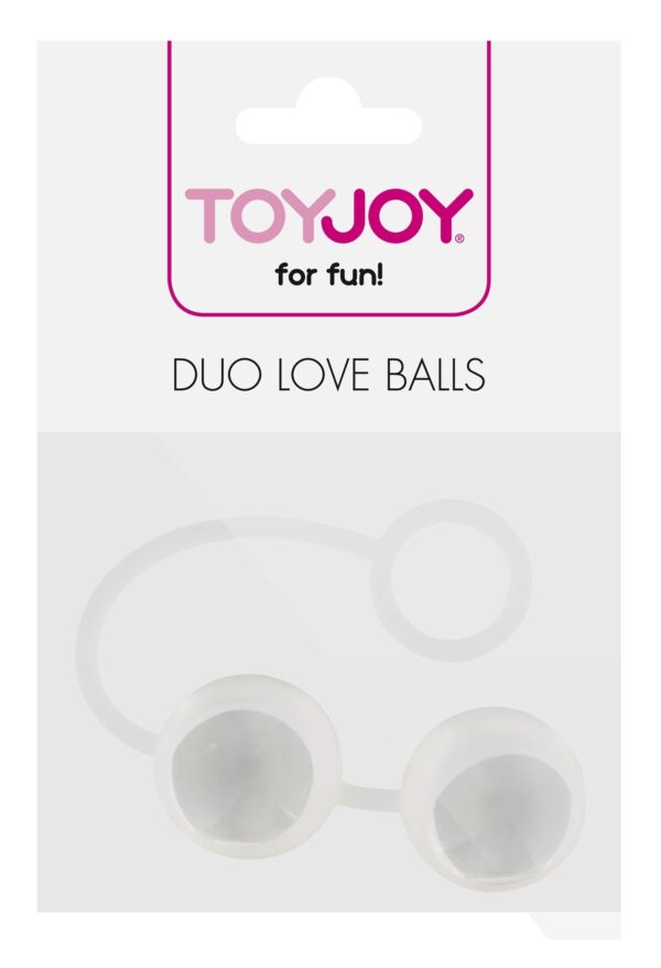 Boules de Geisha en verre Duo Love 2.6cm Transparentes – Image 2