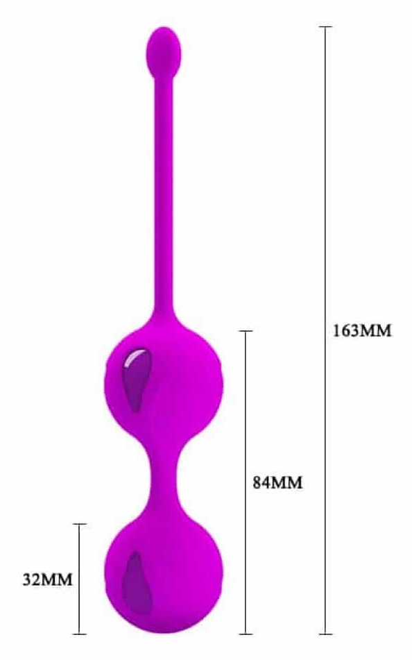 Boules de Geisha Tighten Up II Pretty Love 8.5 x 3.2cm Violet – Image 5