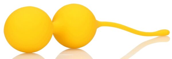 Boules de Kegel en silicone Balls Training Jaunes – Image 4