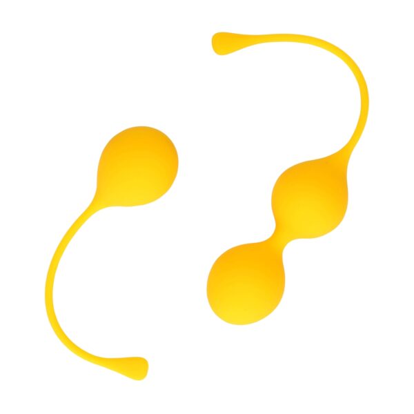 Boules de Kegel en silicone Balls Training Jaunes – Image 5