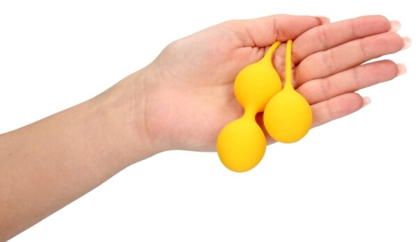Boules de Kegel en silicone Balls Training Jaunes – Image 7