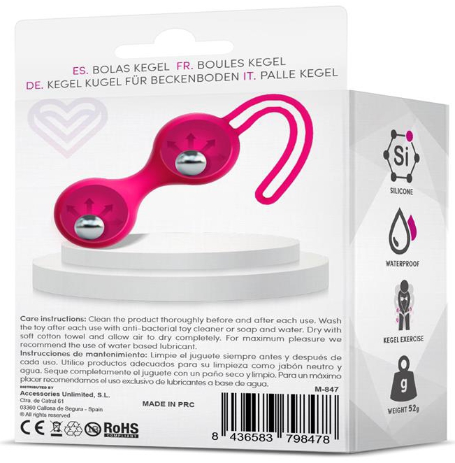 Boules de Kegel Fitty 2 Rose 3cm - Poids 52gr – Image 4