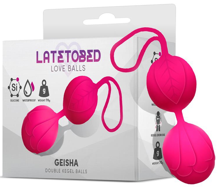 Boules Geisha 9 x 3.5cm - Poids 70gr Rose – Image 3