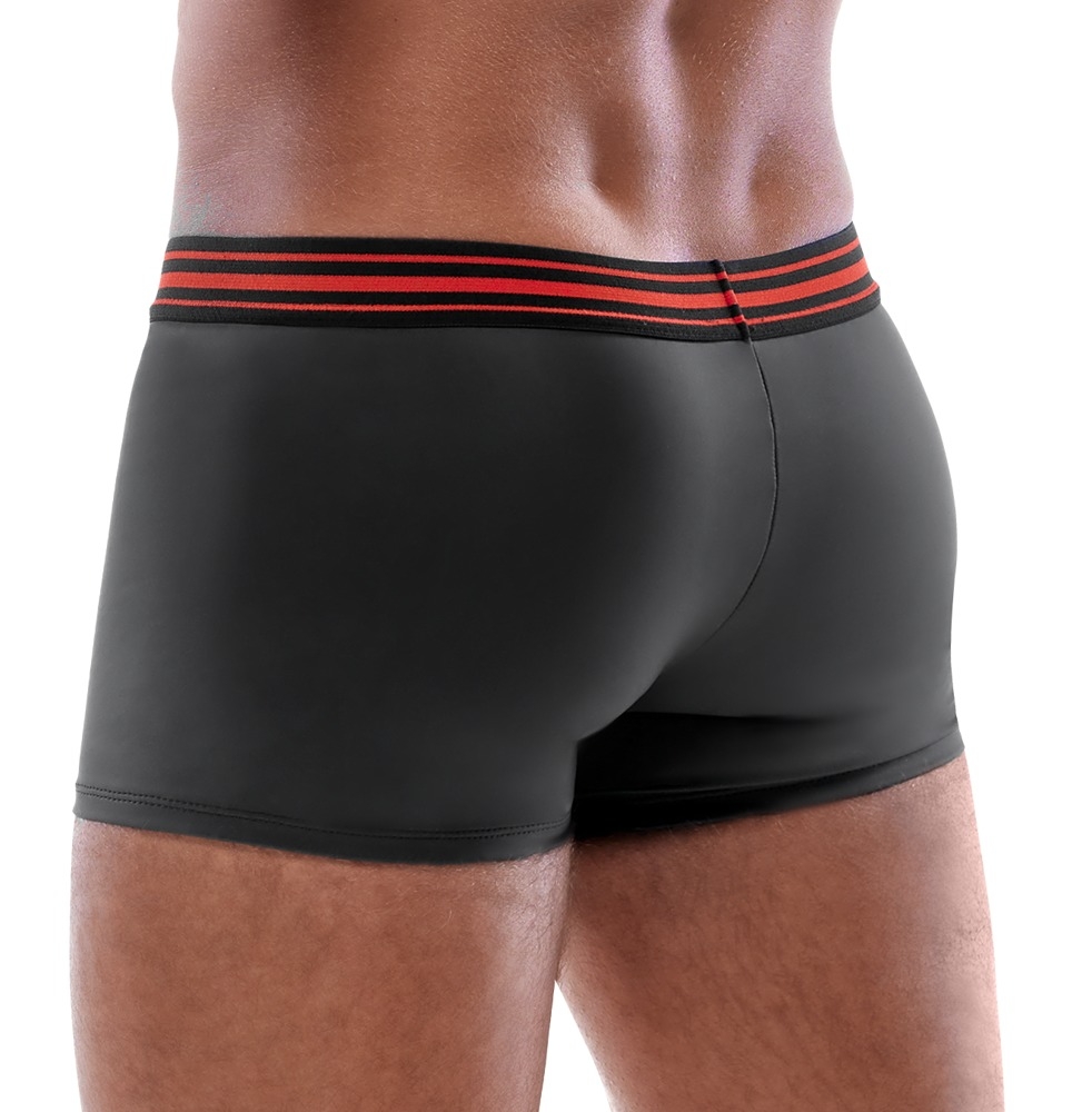 Boxer avec zip Tillio Noir-Rouge – Image 2