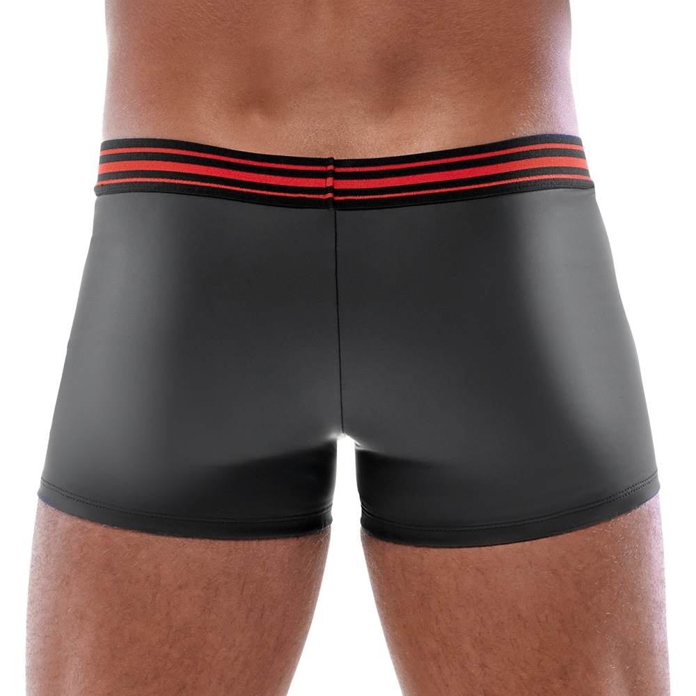 Boxer avec zip Tillio Noir-Rouge – Image 3