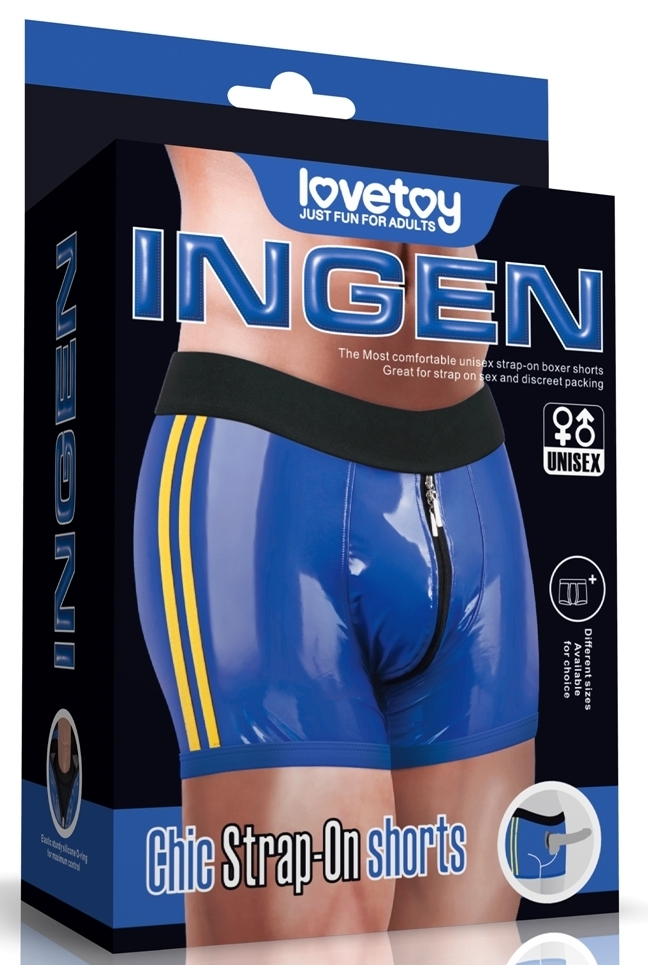 Boxer Chic Strap-On Bleu – Image 2