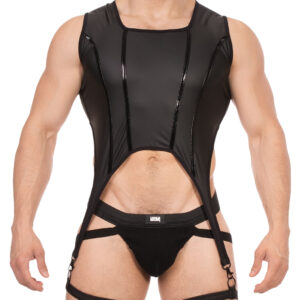 Bustier Porte-Jarretelles Milos Noir