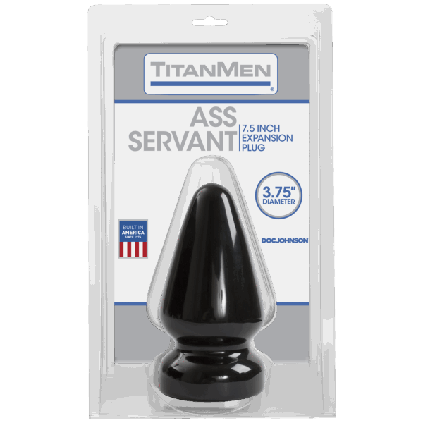 Butt Plug Servant 15 x 9.5 cm Noir – Image 2